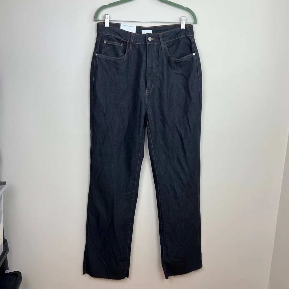 NWT WeWoreWhat High Rise Dad Jean‎ in Dani Blue & Black